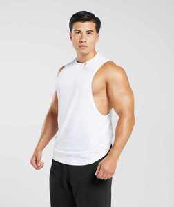 Camiseta sin mangas para hombre hecha a medida sin mangas con cuello redondo y diseño OEM para hombre - Product Image 3