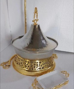 จานอุ่นอาหารสแตนเลสทรงกลมดีไซน์แบบพรีเมี่ยมจานอุ่นอาหาร - Product Image 2