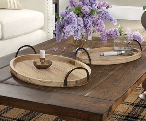 Hand Crafted Solid Rectangle Teak Wood <b>Breakfast</b> Serving <b>Tray</b> for Hotel Restaurant Home With Best Quality Wholesaler - Product Image 6