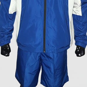 Ensemble survêtement personnalisé deux pièces coupe-vent short et veste, design personnalisé, fermeture éclair, nylon, polyester, streetwear, ensemble coupe-vent pour homme - Product Image 5