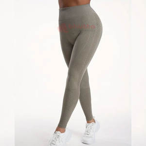Leggings Deportivos para Mujer, Ropa de Yoga y Gimnasio, con Logotipo Personalizado, Precio al por Mayor, Compresión, Cintura Alta, Sin Costuras, Ligeros - Product Image 3