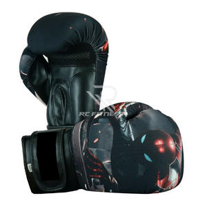 Guantes de Boxeo de Cuero de Alta Calidad en Oferta, con Logotipo Personalizado, de Piel de Vaca, para Adultos, Entrenamiento Tailandés, Antideslizantes, con Cierre de Gancho y Bucle RC - Product Image 5