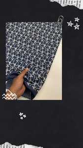 Tissu en denim brodé 100% coton de haute qualité - Product Image 3