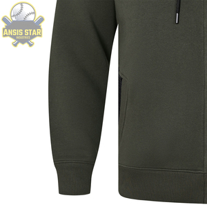 Sudaderas con capucha con cremallera grandes y altas para hombres, sudaderas informales con capucha y cremallera suelta de otoño para hombres con capucha - Product Image 3