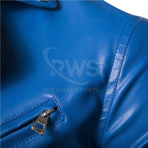 Chaquetas de cuero genuino para hombres Abrigos de cuero con estilo Chaquetas clásicas para hombres Chaqueta de cuero a prueba de viento al por mayor - Product Image 4