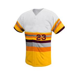 ชุดยูนิฟอร์มเบสบอลแบบใหม่ ออกแบบมืออาชีพ รับผลิตตามสั่ง พร้อมป้ายยี่ห้อ แฟชั่นสุดฮิต ระบายอากาศได้ดี ผลิตจากโพลีเอสเตอร์ 100% รับสกรีนชื่อทีม - Product Image 6