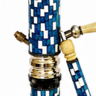 Chichas Dana en acier inoxydable de type droit, décorées de laque de nacre égyptienne de qualité supérieure, haute efficacité, luxe - Product Image 3