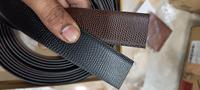 Nouvelle Arrivée 2026 – Ceinture en Cuir Pleine Fleur à Motifs Géométriques, Noire et Marron, Fournisseur Indien, Accessoire de Mode Masculin Tendance