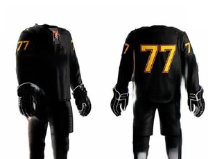 Precio ajustable, uniforme de hockey sobre hielo para hombres, antiarrugas, las mejores cosas, uniforme de hockey sobre hielo ligero transpirable con totalmente personalizado - Product Image 2