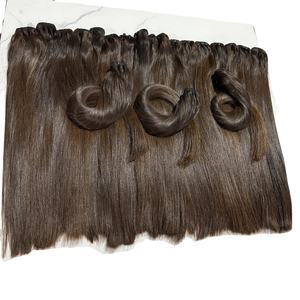 Paquete de Cabello Natural Liso sin Procesar al por Mayor con Extensiones de Cinta Adhesiva y Clip, Puntas Planas, Cabello Virgen Vietnamita Humano - Product Image 5