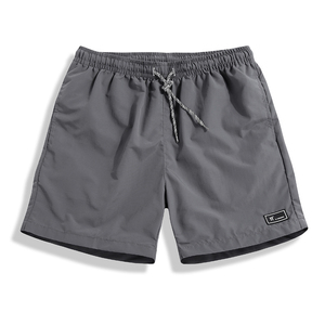 Shorts de sport pour hommes, mi-été, plage, 100% polyester, respirant, séchage rapide, écologique, imperméable, anti-plis, couleur unie - Product Image 4