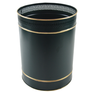 ถังเก็บฝุ่นโลหะรูปทรงกลมสำหรับเสื้อผ้าของเล่นสินค้าอื่นๆถังขยะดีไซน์เป็นลวดลาย - Product Image 1