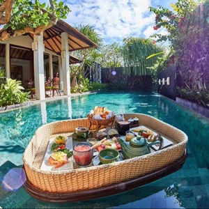 Bandeja Flotante de Poliratán para Piscina, Precio de Fábrica, Vietnam - Product Image 1