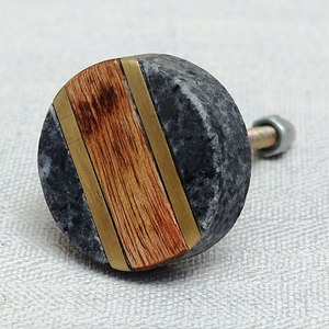 Boutons en marbre de couleur grise forme ronde boutons en marbre les plus vendus avec taille de forme de couleur personnalisée fabriqués en Inde article - Product Image 5