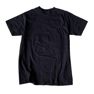 Bangladesh Clothing Unisex Casual Plain Basic Short Sleeve Crew Neck Solid <b>Black</b> <b>Tees</b> Cotton Blend Customize Print Blank TShirts - Product Image 1