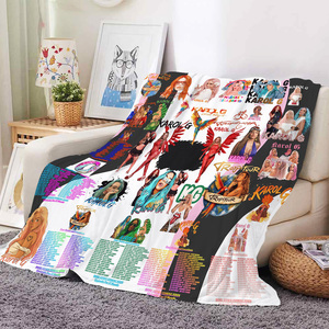 Mantas personalizadas de <span class=keywords><strong>Karol</strong></span> <span class=keywords><strong>G</strong></span>, cantante colombiana, anti-pilling, súper suaves, ligeras, de forro polar y franela. - Product Image 5
