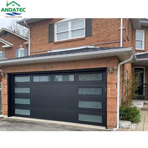 Puerta <span class=keywords><strong>de</strong></span> garaje seccional <span class=keywords><strong>de</strong></span> acero galvanizado <span class=keywords><strong>de</strong></span> tamaño personalizado hecha a medida con <span class=keywords><strong>puertas</strong></span> peatonales <span class=keywords><strong>de</strong></span> ventanas - Product Image 4