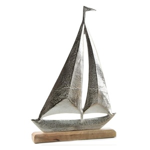 Nouveauté Lapin en bois de manguier avec fleur en métal dans la main sur une base en bois de manguier Tabletop avec un design élégant - Product Image 2