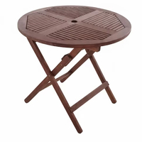 Table d'appoint légère en bois d'acacia massif, finition huilée, service OEM, prix bas, idéale pour transat, patio, jardin, plage, piscine, hôtel