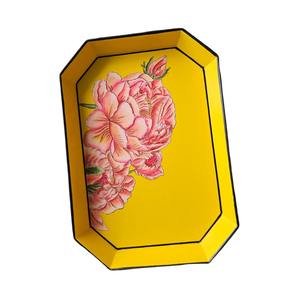 Bandejas para servir de Metal personalizadas de lujo moderno, colores personalizados de primera calidad para bodas, decoración de Ramadán, bandejas decorativas multifuncionales - Product Image 1