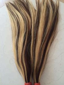 Top vente SDD Piano couleur vietnamien Remy cheveux faisceaux soyeux cheveux raides tissage Extensions prêt à expédier - Product Image 5