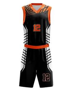 Uniforme de baloncesto personalizado para hombre, uniforme de baloncesto personalizado de alta calidad, suministro de fábrica, sublimación - Product Image 1