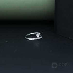 Anillo de diamantes de lujo en plata de ley 925 con diferente diseño para cada evento, fiesta - Product Image 5