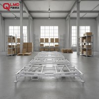 Support de stockage de pneus pliable robuste à gravité pour la vente en gros |   Support de présentation de pneus réglable en acier antirouille |   Empilage en entrepôt