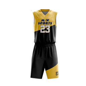 Maillot de basket-ball en polyester 100% de haute qualité Design uniforme Maillot de basket-ball personnalisé - Product Image 1