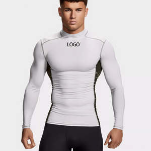 Rashguard MMA uni de qualité supérieure, manches longues, pour homme, coupe classique, compression, manches longues - Product Image 1