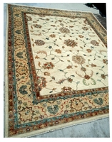 Persischer Handgeknüpfter Wollteppich Jaipur Qualität Hohe Knotendichte Teppich aus Indien zum Fabrikpreis