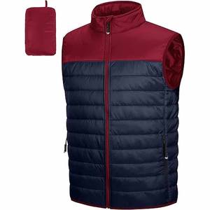 Vestes matelassées tendance à demi-manches pour hommes, logo personnalisé, réversible, grande taille, coupe-vent d'automne, vestes matelassées, téléchargées par Dress Sports - Product Image 1
