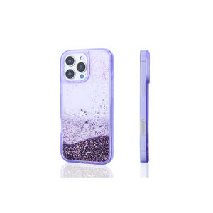 Étui en silicone liquide transparent avec paillettes de luxe Netzy pour iPhone 16 Pro Max, coque de protection antichoc en PC pour 14 Plus 13 Pro Max - Product Image 2
