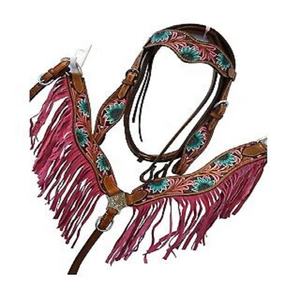 Ensemble de tête et de poitrail de selle western en cuir de vache de qualité supérieure, motif floral tournesol, léger, designs tendance pour cheval de saison - Product Image 3