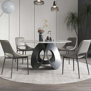 New Extendable Square Glass Top Metal <b>Dining</b> <b>Table</b> for Home & Hotel Use Modern Design Above 10 Seating Capacity <b>Dining</b> <b>Table</b> - Product Image 5