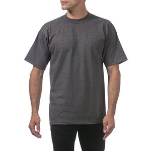 Spandex/Nylon cuello en V media manga Hip Hop camiseta con patrón 180g hombres Color sólido blanco Casual verano todo-fósforo otoño hombro - Product Image 2