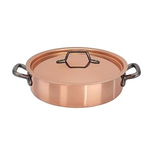 Casserole en acier inoxydable poli à la main de luxe, casserole classique pour chefs avec couvercle hermétique et poignée ergonomique, casserole écologique - Product Image 2