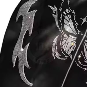 Fashion Trendy Outfit New Design Full Sleeve Cotton Blended Hoodie Slim Fit Solid Plain Color Men <b>Rhinestone</b> <b>Hoodies</b> - Product Image 4