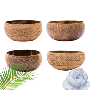 Ensemble de saladiers en coquille de noix de coco écologique fait à la main fabricant vietnamien vaisselle de cuisine à domicile personnalisée impression compétitive - Product Image 1
