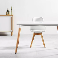 Table de salle à manger au design de luxe Ensemble de meubles de maison pour chaises 6 places Table en MDF Tables à manger en bois