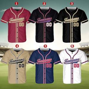 ชุดยูนิฟอร์มเบสบอลผ้าโพลีเอสเตอร์ระบายอากาศได้ดี100% รูปแบบ3D ตามต้องการ - Product Image 5