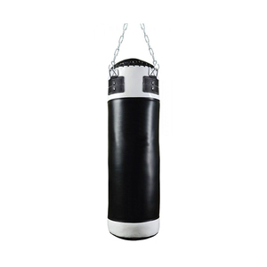 Equipo deportivo Saco de boxeo de cuero pesado para boxeo Muay Thai MMA Fitness lleno de Arenas - Product Image 2