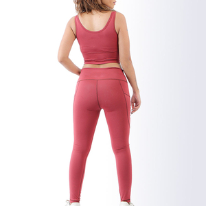 Conjunto de Yoga Personalizado para Mujer al por Mayor, Sujetador Deportivo, Leggings de Cintura Alta, Ropa Deportiva sin Costuras para Gimnasio, OEM al por Mayor - Product Image 2