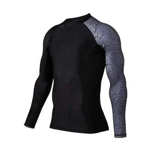 Heavyweight Sublimation Men Rash Guard Custom Logo Martial Art Wear Training Rash Guard Jiu Jitsu BJJ Rash guard - Product Image 6