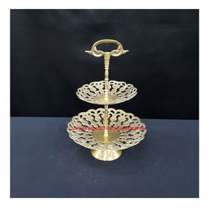 Vajilla Latón Oro en relieve Lujo y nueva tendencia Latón macizo Soporte de exhibición de chocolate para decoración del hogar - Product Image 1