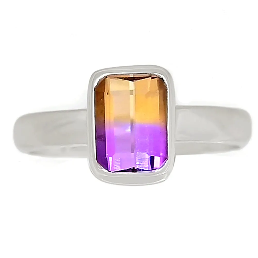 Natural crystal and natural crystal color ametrine stone charms for jewelry making double color stone