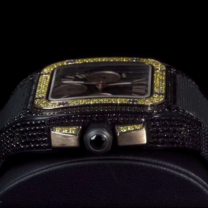 Reloj de Hombre de Lujo, Estilo Hip Hop, con Esfera de Cristal, Marca Famosa, Moissanita Auténtica, Fabricante de la India - Product Image 3