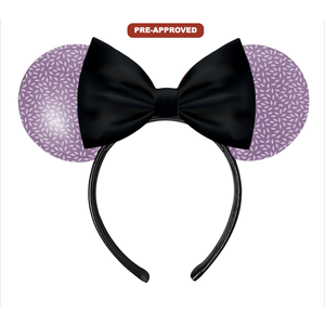 H.E.R. Accessories Custom Factory Direct Order Concept <b>Mouse</b> Ears Headband Bold Pre-Approval Design Vinyl Universal Fit Hair - Product Image 1