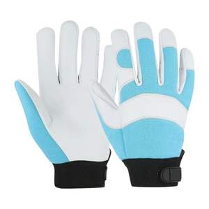 Broderie personnalisée coupe ajustée respirant confortable en cuir synthétique poignée durable léger gants de protection de mécanicien - Product Image 1