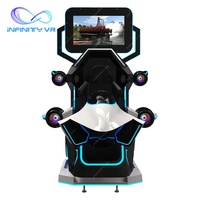 Máquina de Realidad Virtual 9D InfinityVR, Simulador de Movimiento 3 en 1 con Rotación de 360 Grados para Carreras, Tiro y Vuelo